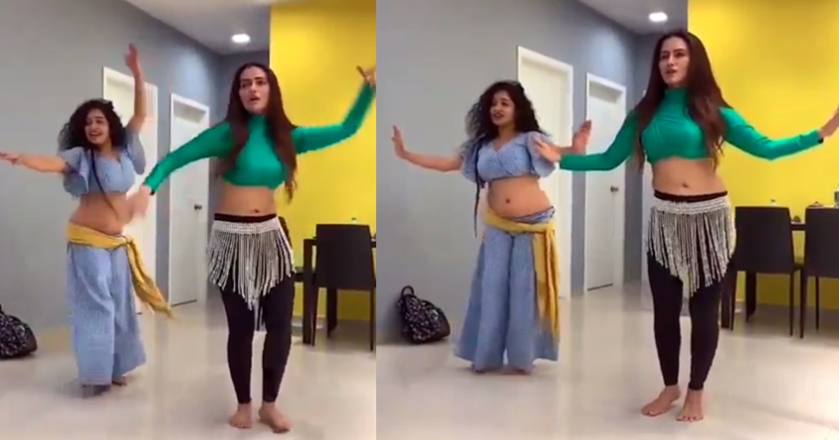 Sana Khan Belly Dance